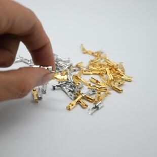 公母插件端子塑料件端子 连接器车用端子 2.8四方插簧 母插簧片芯