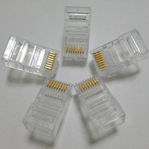 rj45水晶头超五类 非屏蔽 一盒装100个综合布线系列产品厂家直销