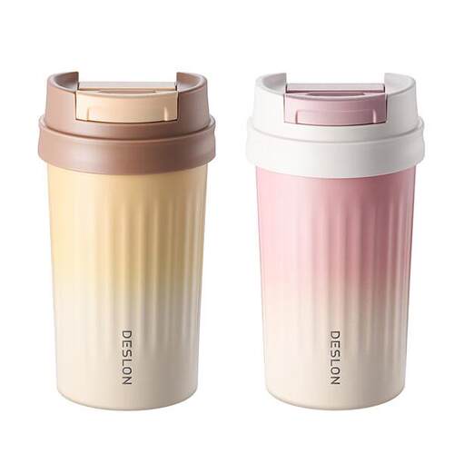 德世朗 臻品咖啡杯 DZPB-400 浓巧咖/蜜桃粉
