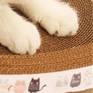 Scratch Board Round Non Scratching Corrugated Oval Pads lint