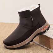 中暖老冬年加厚保爸爸鞋 高档季 男棉鞋 北老京布鞋 防滑老人 羊毛男鞋