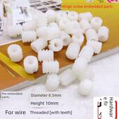 1000外径8.5mm机柜铰炼螺钉预埋件塑料螺母连接器橡胶颗粒预埋件