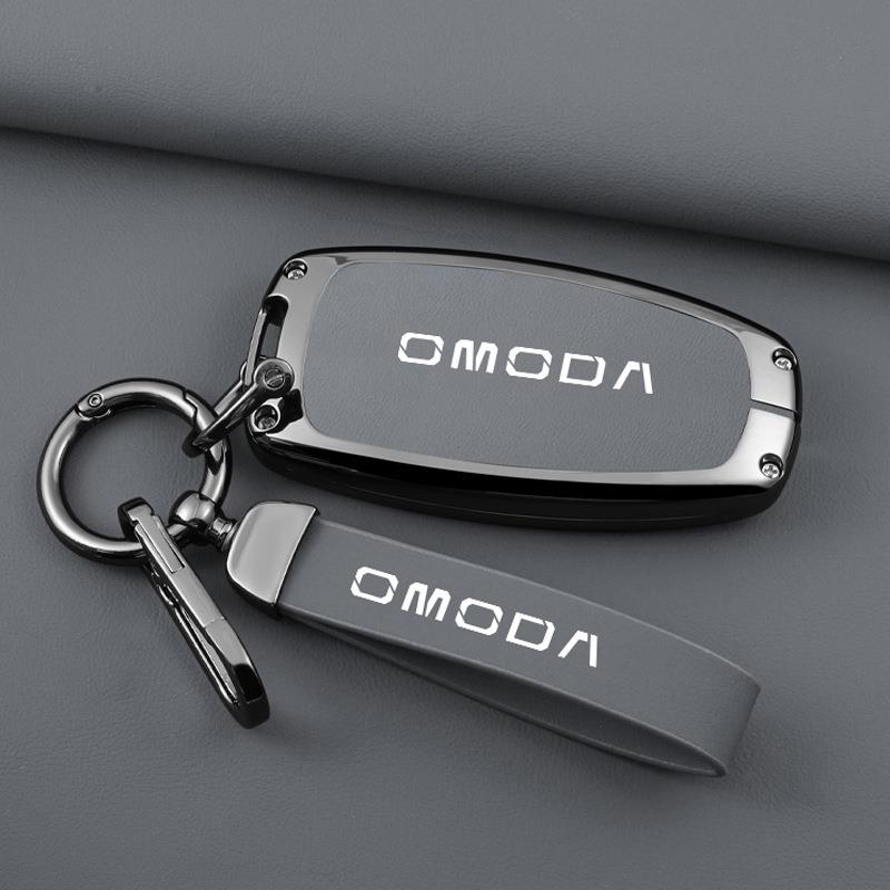 适用奇瑞欧萌达OMODA C5钥匙套新款1.5/1.6T车钥匙壳jaecoo包扣