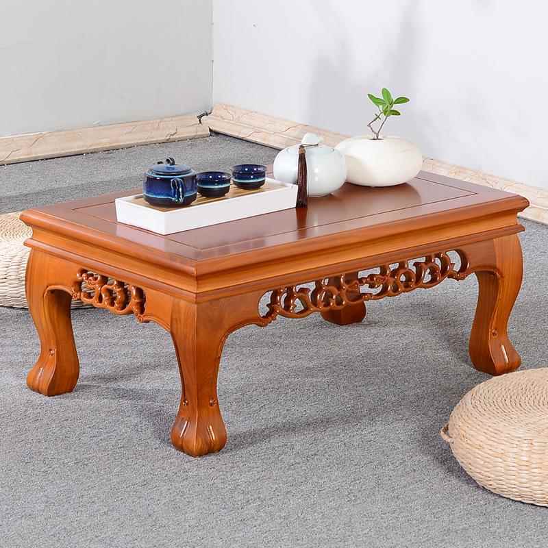 炕桌实木农炕桌型家用客厅中式飘桌榻榻米桌炕村几小茶几小窗户多