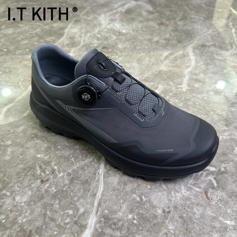 I.T KITH2025夏季新款男大码厚底透气软底休闲鞋网面鞋轻便户