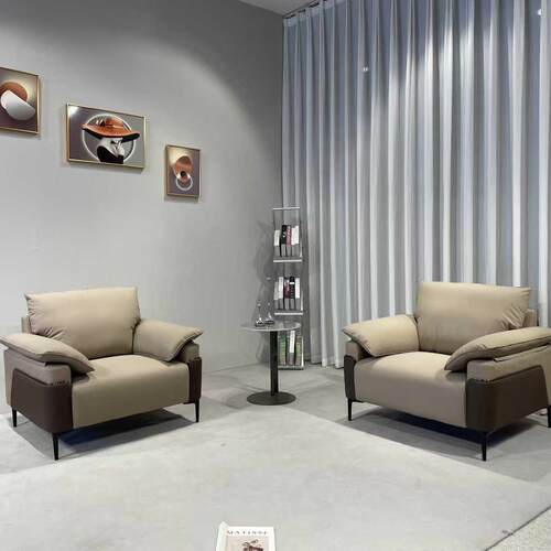 办公洽谈沙发接待室猫爪皮三人位会客区贵宾商务大款老板办公室用