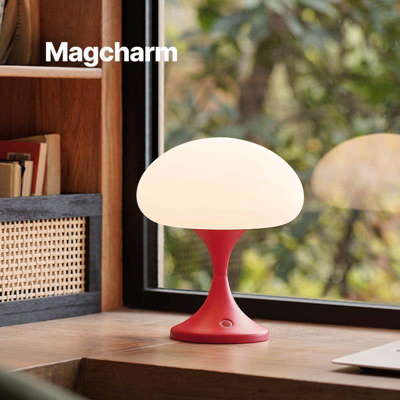 Magcharm水母台灯卧室床头灯结婚长明灯轻奢高级感红色桌面气氛灯,家装灯饰光源,装饰台灯,淘宝优惠券,粉丝福利购,淘宝优惠卷