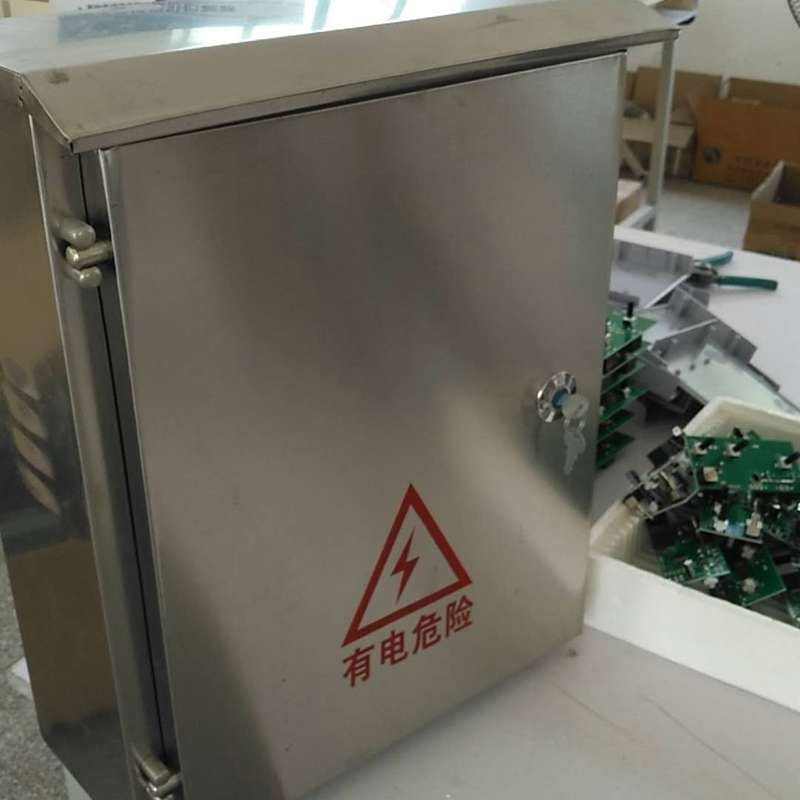 机送投料管道风大型配件多功能鱼塘正压就不锈钢控制器柜子用接线