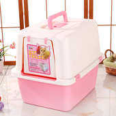 砂 猫猫猫盆盆大号砂猫 沙全封闭砂盆厂家直销盆全封闭式 貓厕所