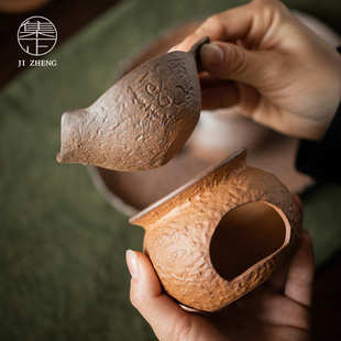 粗陶烤茶炉茶空间焙茶蜡烛炉子茶叶提香器炒茶煮茶温茶炉茶道配件