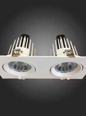 双头象鼻灯外壳套件 2*25W象鼻灯外壳套件 方形象鼻灯外壳