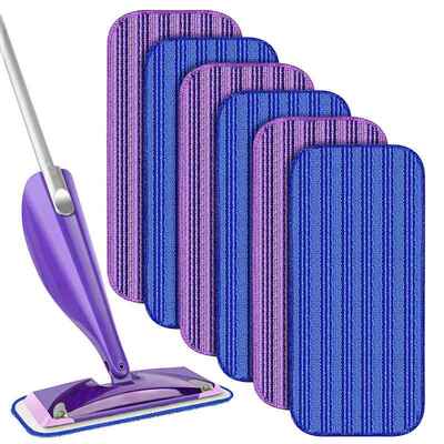 适配Swiffer Wet Jet 12英寸超细纤维拖把垫 干湿两用拖把替换头