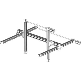 长行程重负载电动线性模组 XYZ轴直线导轨线性模组滑台 同步皮带式