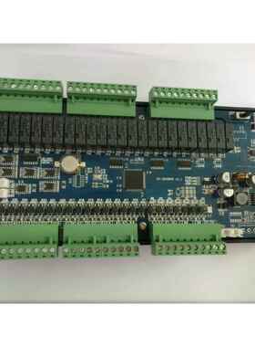 工控板PLC板国产PLC替代FX2N-48MR-10AD2DA板式PLC4轴带485
