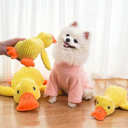 Duck Shape Dog Toy Quacking Pet Toys for Small Large Dog Cat