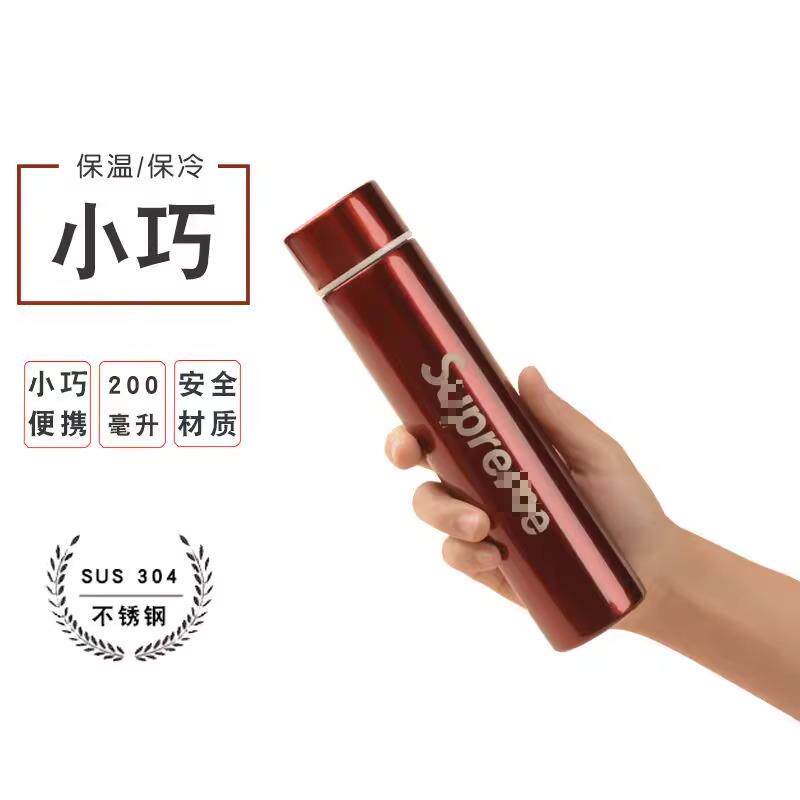 韩版简约可携式不锈钢保温杯女200ML小容量细长茶杯ins创意杯男