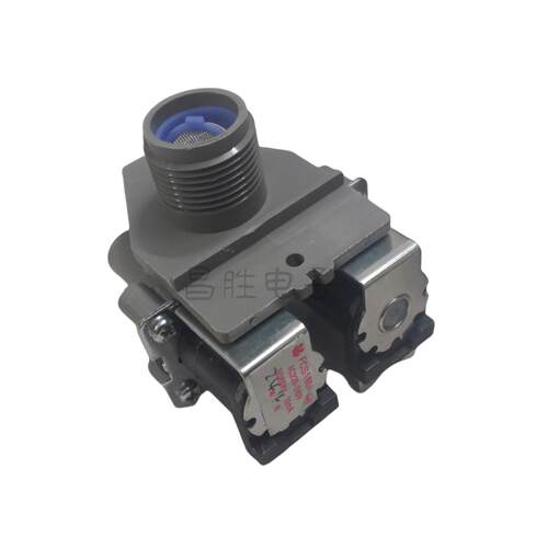 洗衣机双头进水阀双口进水电磁阀 FCS180A 双嘴进水电机开关 双咀