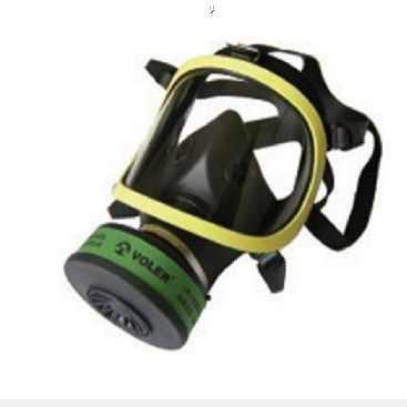 厂家直发便携式带滤毒罐全防型防毒面罩 防护面罩 硅胶防毒气面具