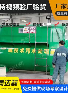 农村乡镇污水处理一体化设备 mbr膜生物反应器 地埋一体化设备