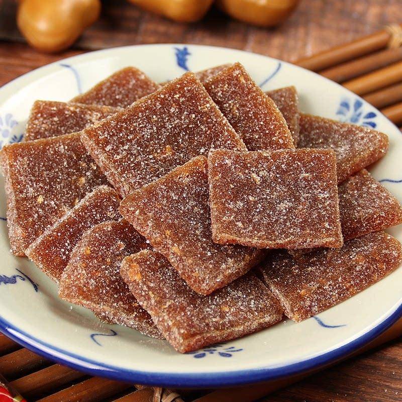 广东特产潮汕美食潮州小吃龙湖姜汁软糖手工姜糖片辛辣糖果粒500g