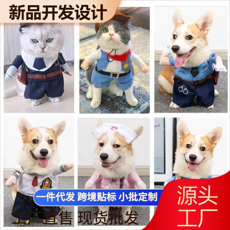 搞怪猫咪衣服宫廷后宫皇上衣服宠物狗狗皇帝格格萌版甄嬛传直立装