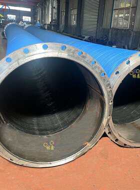 10寸*11.8m钢丝输水管大口径胶管压力16公斤矿用夹布排水胶管吸水