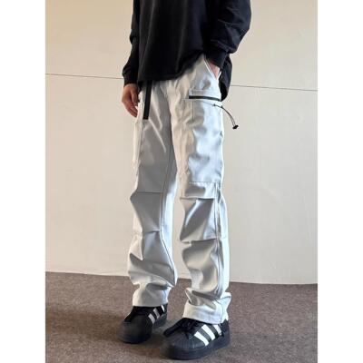 潮牌it Afternnaths美式机能冲锋裤男宽松直筒新款户外登山软壳
