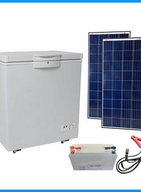 太阳能冰柜 220L、350L直流 家用 大容量 12V 24太阳能冰柜冷柜