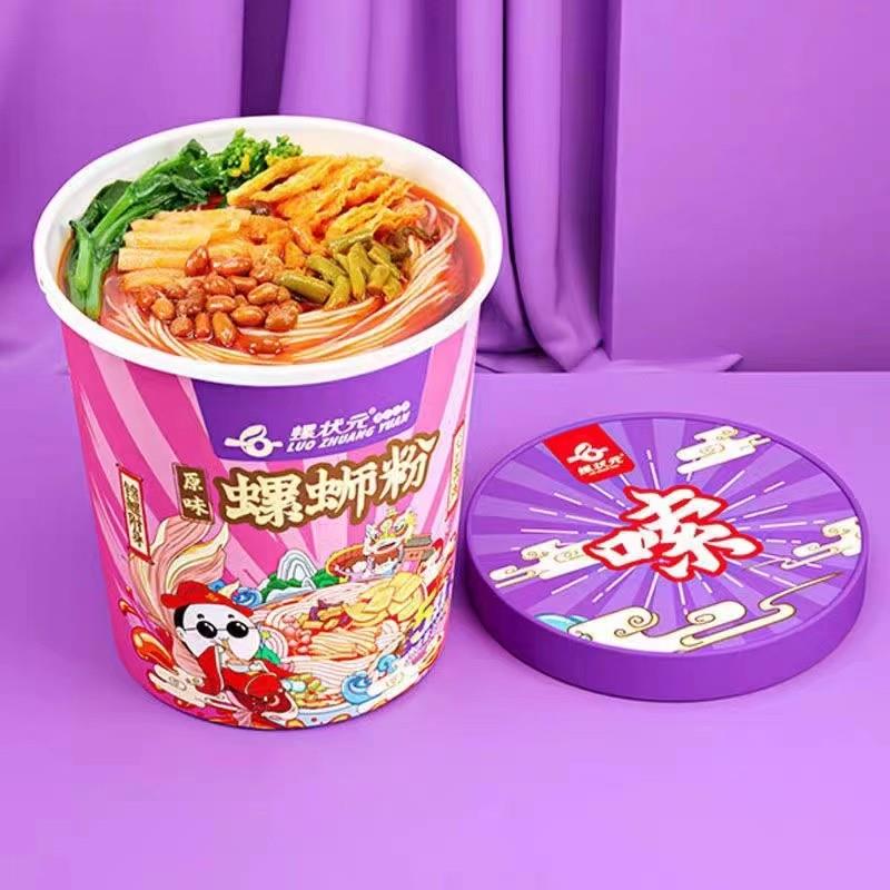 原味螺蛳粉螺状元冲泡型螺蛳粉经典原味爆辣桶装速食螺狮粉正宗柳