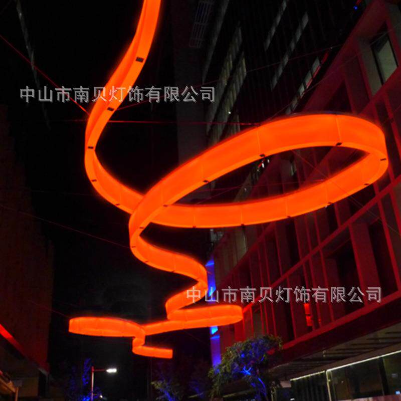 设计师艺术商业广场步行街道装饰户外商场大型空间景观装置大吊灯