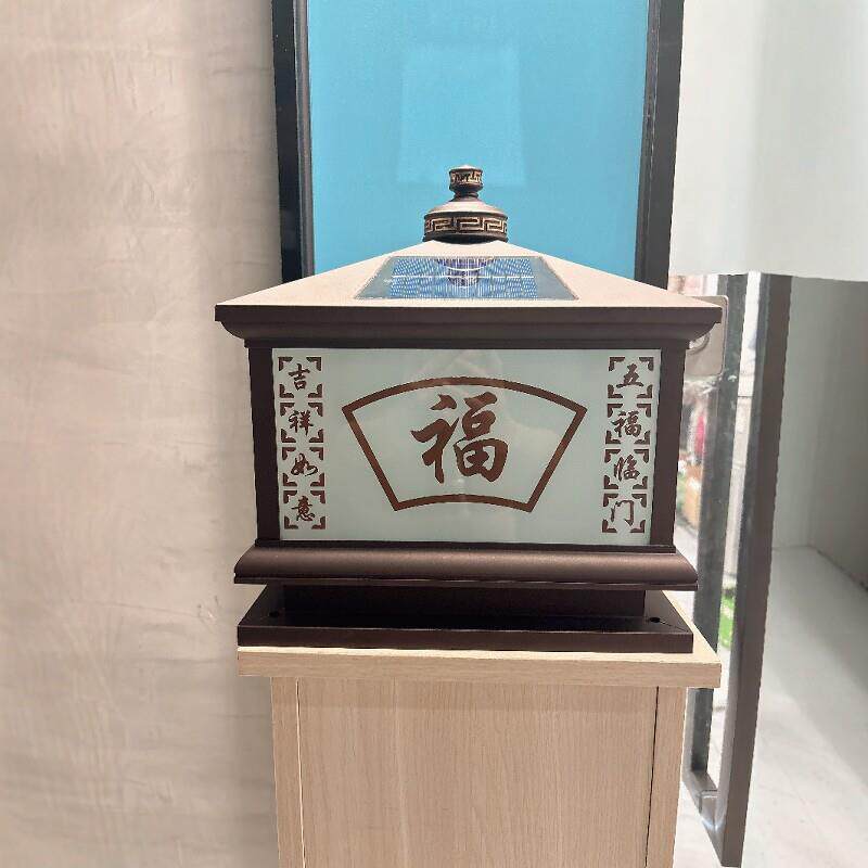 全铝太阳能柱灯，别墅门柱灯，户外花园灯，壁灯，户外防水柱灯