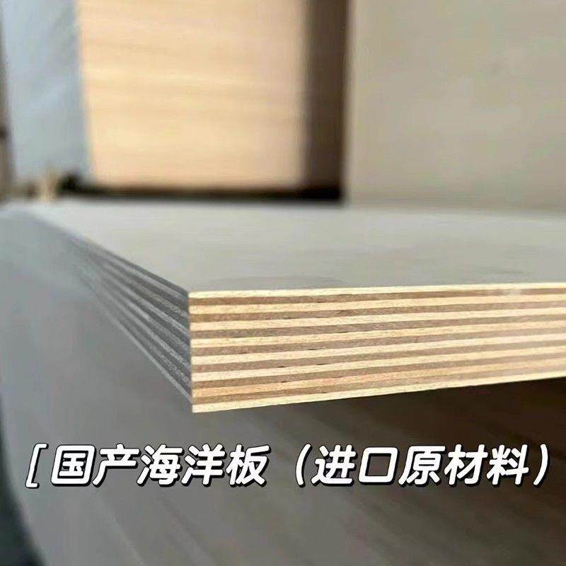E0级4-40mm桦木海洋板板实木多层板家具胶合板整张供应包邮