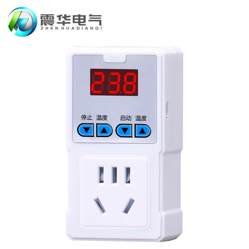 数显智能电子温控开关暖气锅炉温度控制器插座鱼缸宠物加热温控器