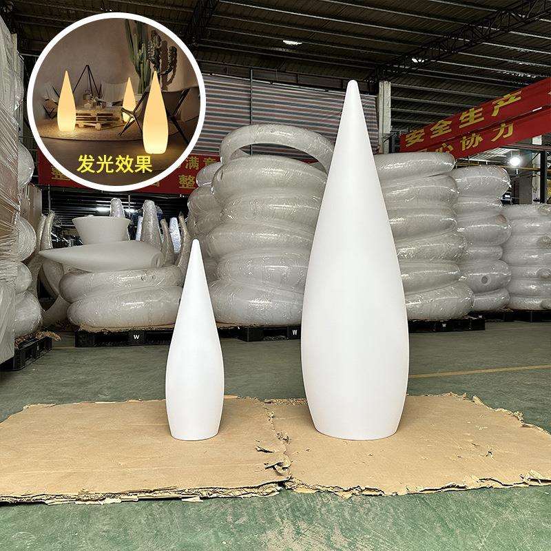 水滴装饰灯罩高级感外壳露营景观装饰道具商场美陈酒店花园立柱图片