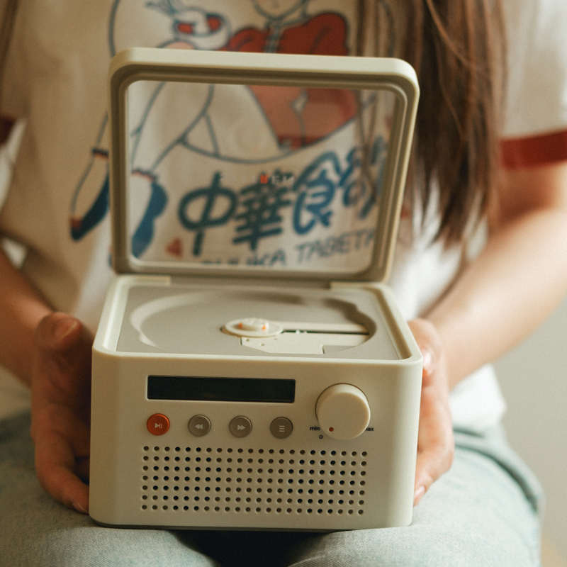 Syitren/赛塔林R200 CD播放机双向蓝牙立体声屏幕复古独立音响