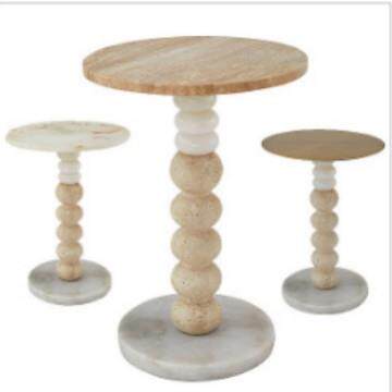 YH57厂家直销石头边几创意艺术角几客厅书房酒店沙发五金奢石小边