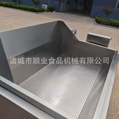 方锅油炸机煮鸡鸭牛羊肉夹层锅海带竹笋漂烫锅商用油炸锅可翻筐