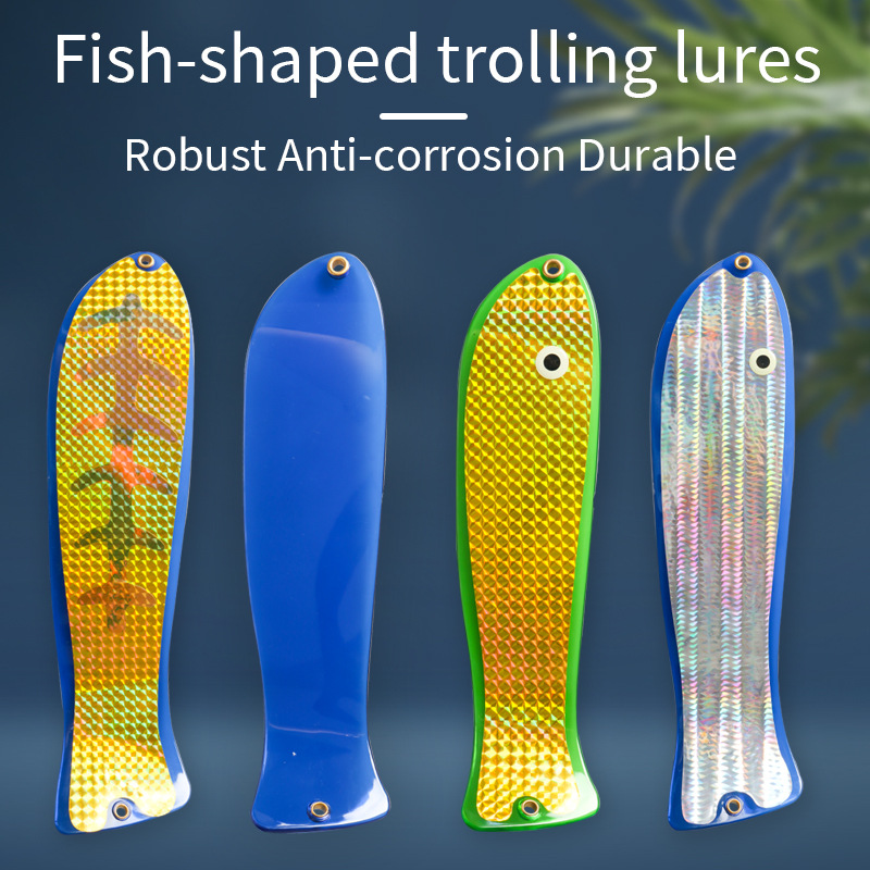 新品鱼形拖钓船钓海钓鱼饵闪光器Flasher paddle Fishing Flasher