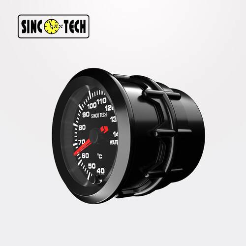 SINCOTECH 高速步进电机2吋7彩可调赛车水温表黑色52mm DO6374