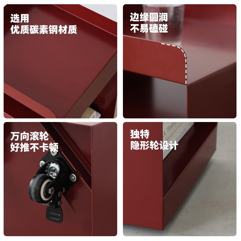 北欧客厅沙发边几可移动角几现代简约设计师卧室铁艺床头柜小边桌
