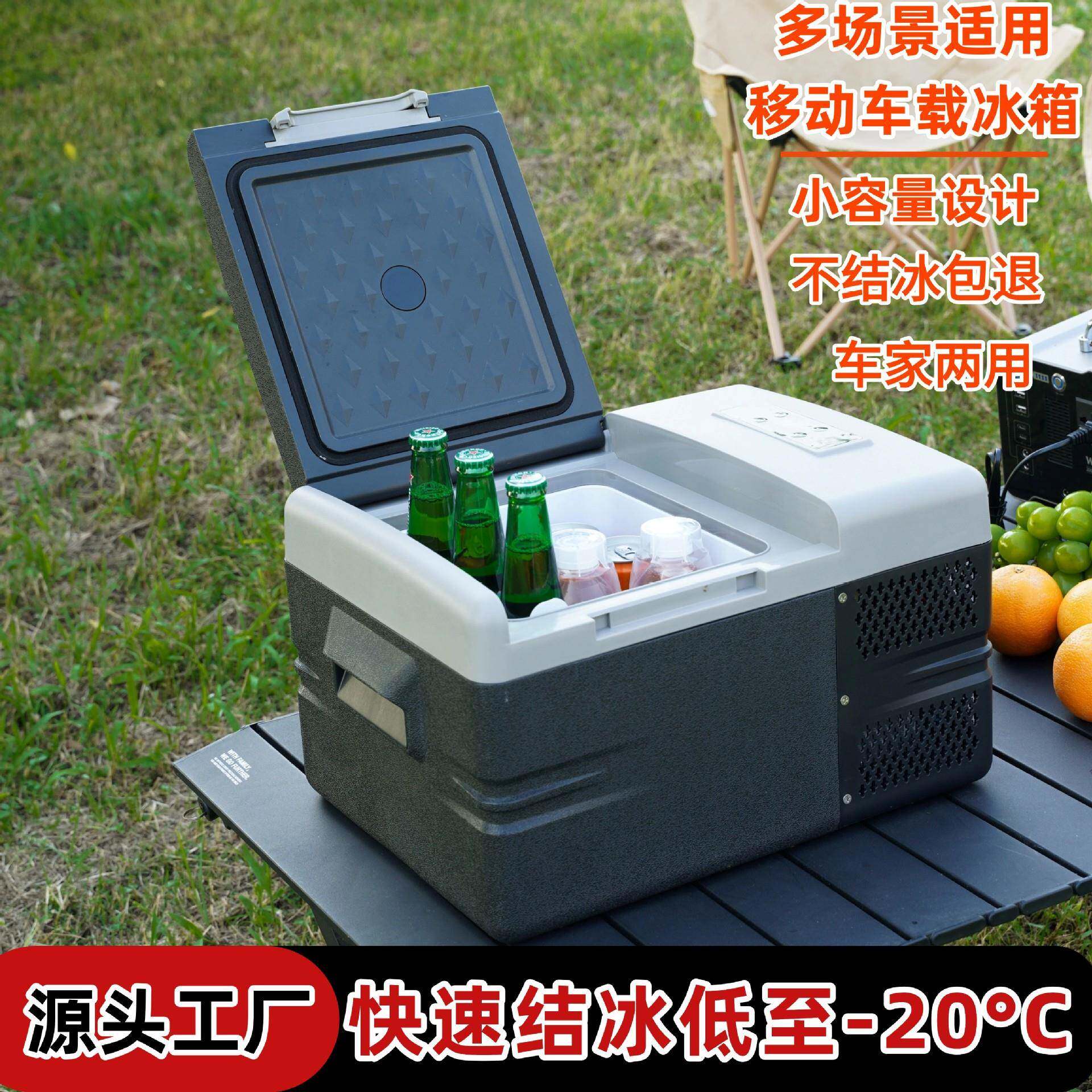 迷你冰箱9升压缩机快速结冰车家两用12V24V汽车货车户外小型冰箱