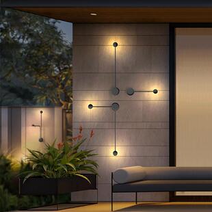 饰灯太阳能壁灯 户外防水壁灯室内外花园别墅庭院阳台灯简约墙面装