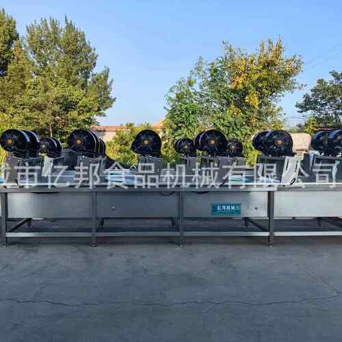 米翻线转式干机 多组风风机风干 果蔬食品清6LPW洗风干线