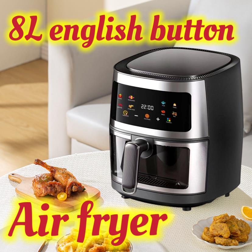 8L air fryer English Air fryer microwave 110V220V空气炸锅