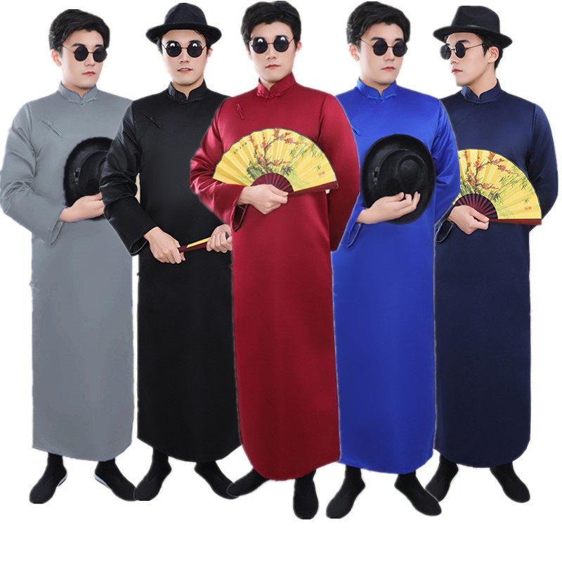 六一相声小品演出服三句半年会节目服装民国长衫评书人快板表演服