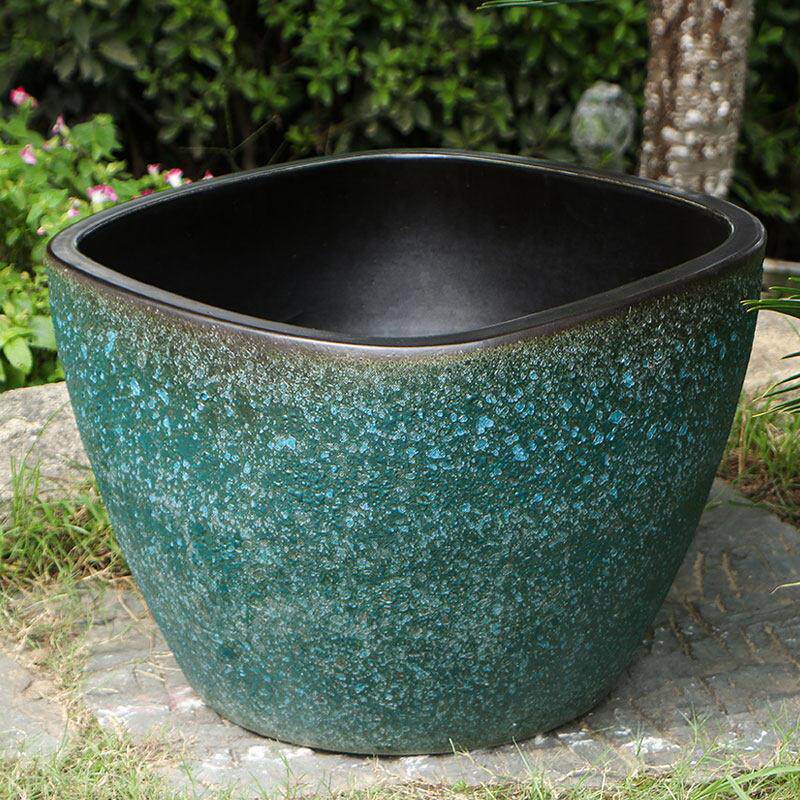 景德镇陶瓷锦鲤金鱼缸特大号庭院门海大型睡莲荷花方形缸大水缸