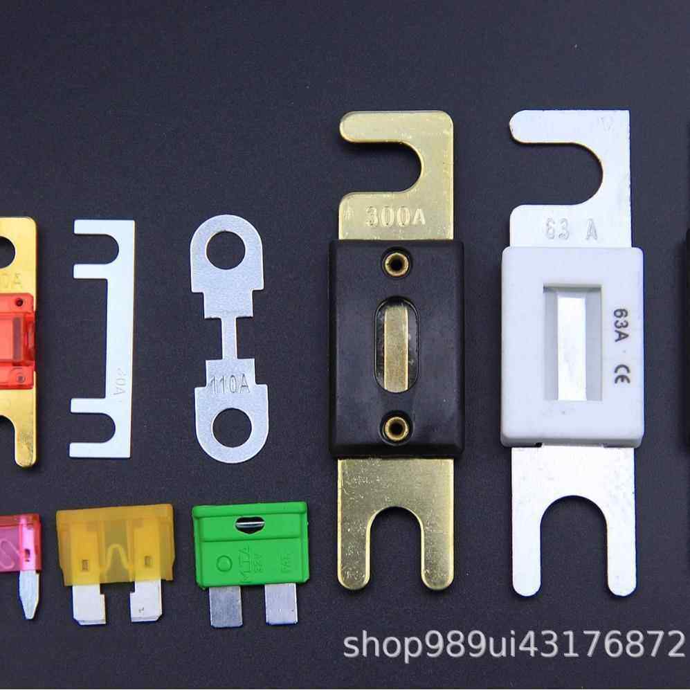 ANL平板汽车用大号螺栓 叉栓式保险丝 片20-600A 音响盒底座 总成