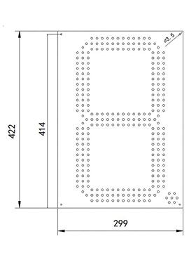 16寸双面蓝色8.889加油站LED油价牌7段恒流数字显示屏