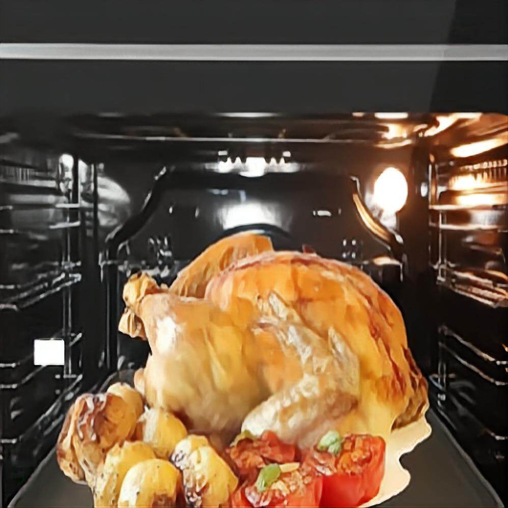 嵌入式60L电烤箱智能家用304不锈内胆钢旋转烧烤解冻内置烤炉外销