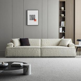 意式 直排落地沙发 极简5d布艺沙发客厅轻奢现代组合大户型设计师款